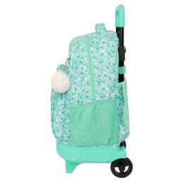 Safta|Mochila Escolar com Rodas Safta Cuore Menta 33 x 45 x 22 cm