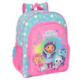Unicorn Academy|Mochila Escolar com Rodas Unicorn Academy Lilás 28 x 34 x 10 cm