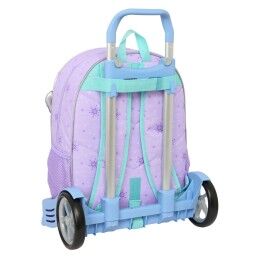 Frozen|Mochila Escolar com Rodas Frozen Spirit Lilás 33 x 42 x 14 cm