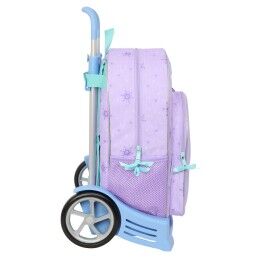 Frozen|Mochila Escolar com Rodas Frozen Spirit Lilás 33 x 42 x 14 cm