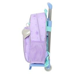 Frozen|Mochila Escolar com Rodas Frozen Spirit Lilás 28 x 34 x 10 cm