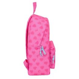 Barbie|Mochila Escolar Barbie Corazones Cor de Rosa 33 x 42 x 15 cm