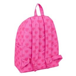 Barbie|Mochila Escolar Barbie Corazones Cor de Rosa 33 x 42 x 15 cm