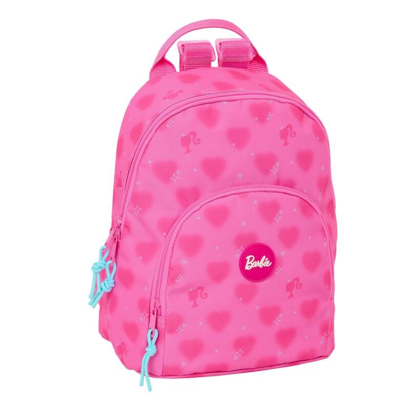 Barbie|Mochila Escolar Barbie Corazones Cor de Rosa 25 x 30 x 13 cm Barbie|Mochila Escolar Barbie Corazones Cor de Rosa 25 x 30 x 13 cm