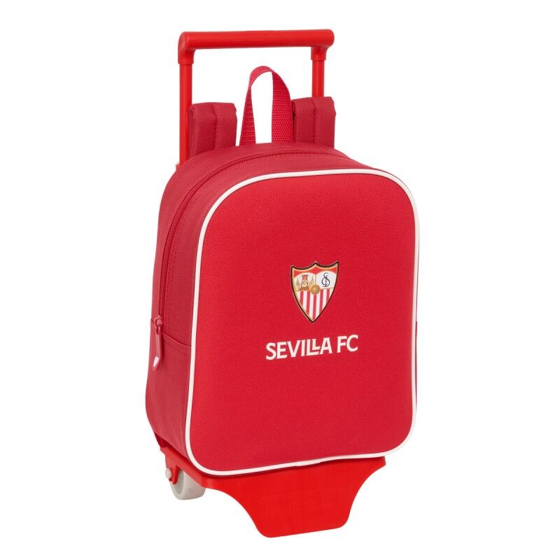 Sevilla Fútbol Club|Mochila Escolar com Rodas Sevilla Fútbol Club Vermelho 22 x 27 x 10 cm