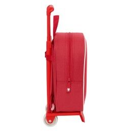 Sevilla Fútbol Club|Mochila Escolar com Rodas Sevilla Fútbol Club Vermelho 22 x 27 x 10 cm