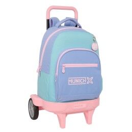 Unicorn Academy|Mochila Escolar com Rodas Unicorn Academy Lilás 28 x 34 x 10 cm