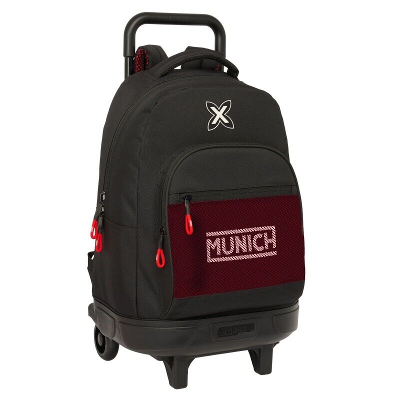 Munich|Mochila Escolar com Rodas Munich Vulcan Preto 33 x 45 x 22 cm