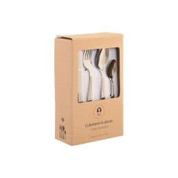 Home ESPRIT|Faqueiro Home ESPRIT Prateado Aço inoxidável 15 x 7 x 24 cm 16 Peças