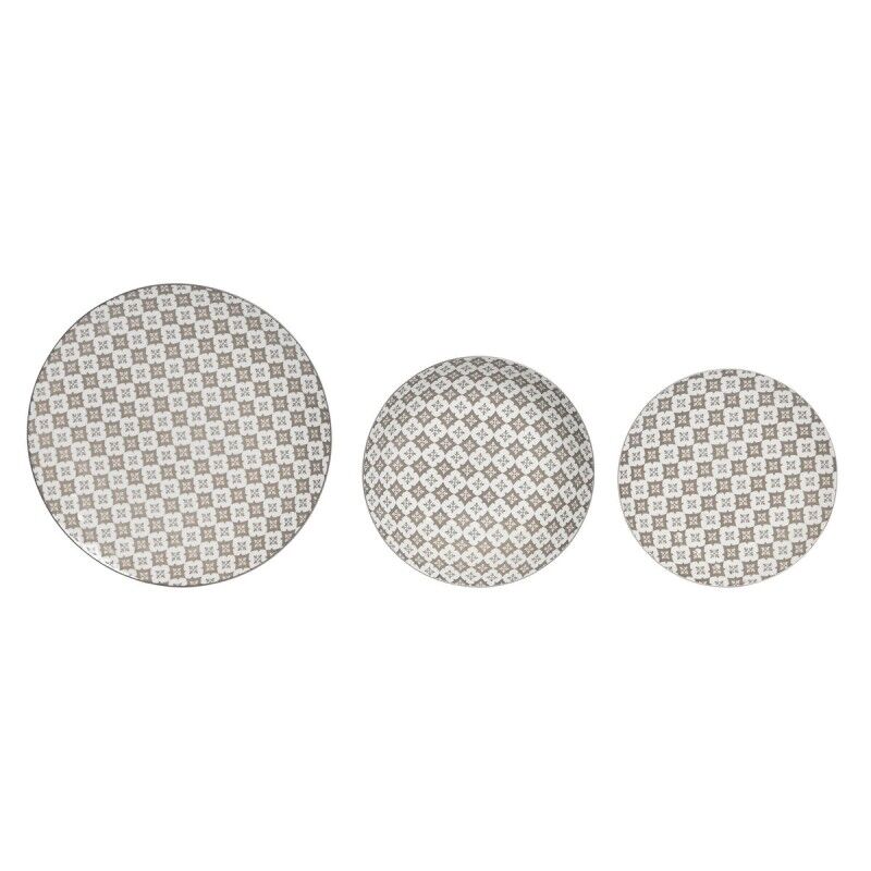 Home ESPRIT|Louça Home ESPRIT Bege Porcelana Moderno 18 Peças