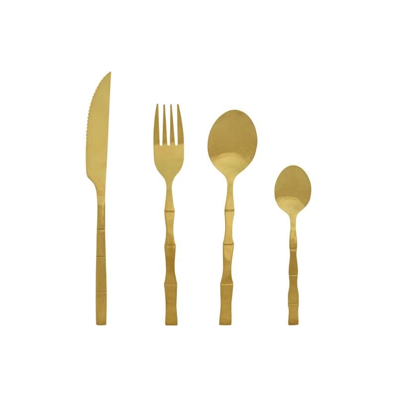 Home ESPRIT|Faqueiro Home ESPRIT Dourado Aço inoxidável 15 x 7 x 24 cm 16 Peças Home ESPRIT|Faqueiro Home ESPRIT Dourado Aço inoxidável 15 x 7 x 24 cm 16 Peças