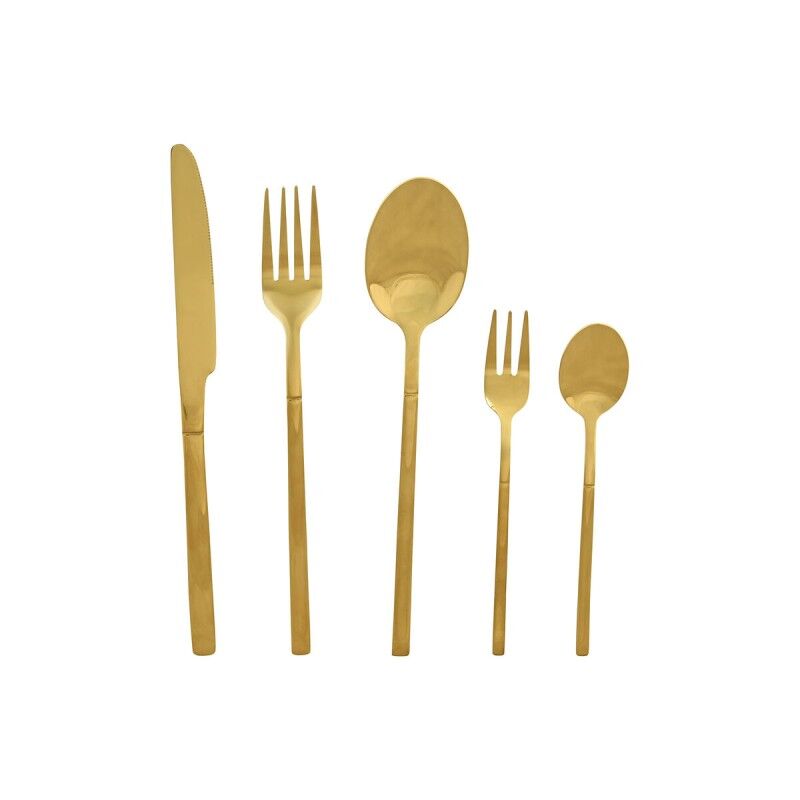 Home ESPRIT|Faqueiro Home ESPRIT Dourado Aço inoxidável 17 x 7 x 24 cm 20 Peças Home ESPRIT|Faqueiro Home ESPRIT Dourado Aço inoxidável 17 x 7 x 24 cm 20 Peças