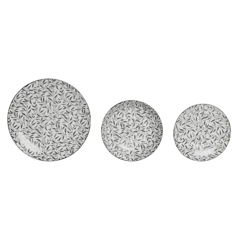 Home ESPRIT|Louça Home ESPRIT Cinzento claro Porcelana 18 Peças Home ESPRIT|Louça Home ESPRIT Cinzento claro Porcelana 18 Peças