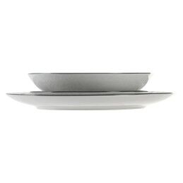 Home ESPRIT|Louça Home ESPRIT Cinzento claro Porcelana 18 Peças