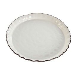 Home ESPRIT|Prato de Jantar Home ESPRIT Branco Castanho Porcelana 26 x 26 x 11 cm