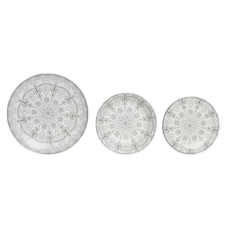 Home ESPRIT|Louça Home ESPRIT Cinzento claro Porcelana Scandi 18 Peças Home ESPRIT|Louça Home ESPRIT Cinzento claro Porcelana Scandi 18 Peças