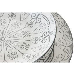 Home ESPRIT|Louça Home ESPRIT Cinzento claro Porcelana Scandi 18 Peças