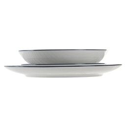 Home ESPRIT|Louça Home ESPRIT Azul Porcelana Riscas Mediterrâneo 18 Peças