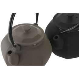 Home ESPRIT|Bule Home ESPRIT Preto Bege Aço inoxidável Ferro 780 ml (2 Unidades)
