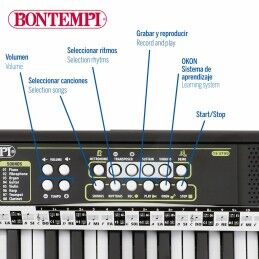 Bontempi|Teclado 37 Teclas Bontempi 42 x 4 x 15 cm (6 Unidades)