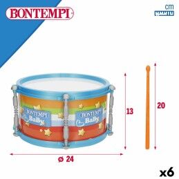 Bontempi|Tambor Bontempi 24 x 13 x 24 cm (6 Unidades)