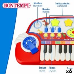 Bontempi|Piano Eletrónico Bontempi 38 x 18 x 17 cm (6 Unidades)