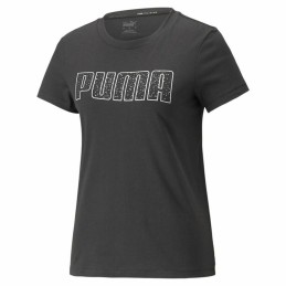 Camisola de Manga Curta Mulher Puma Stardust Crystalline Preto