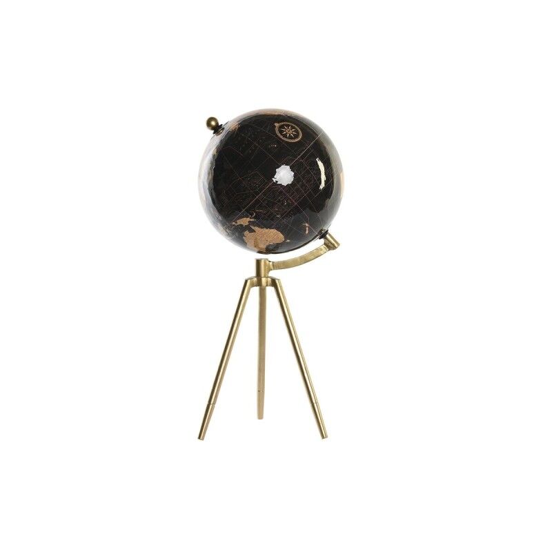 DKD Home Decor|Globo Terrestre DKD Home Decor Preto Dourado Metal 20 x 20 x 47 cm