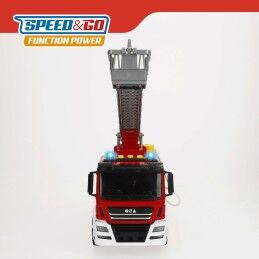 Speed & Go|Camião de bombeiros com luz e som Speed & Go 34 x 25 x 12 cm (4 Unidades)