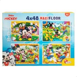 Mickey Mouse|Set de 4 Puzzles Mickey Mouse 35 x 1,5 x 25 cm 48 Peças (6 Unidades)