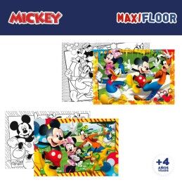 Mickey Mouse|Set de 4 Puzzles Mickey Mouse 35 x 1,5 x 25 cm 48 Peças (6 Unidades)