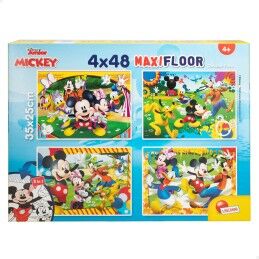 Mickey Mouse|Set de 4 Puzzles Mickey Mouse 35 x 1,5 x 25 cm 48 Peças (6 Unidades)