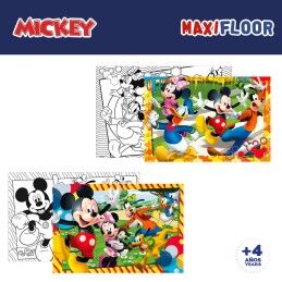 Mickey Mouse|Set de 4 Puzzles Mickey Mouse 35 x 1,5 x 25 cm 48 Peças (6 Unidades)