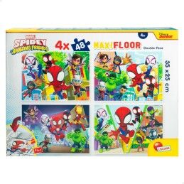 Spidey|Set de 4 Puzzles Spidey 35 x 1,5 x 25 cm 48 Peças (6 Unidades)