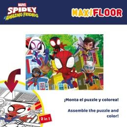 Spidey|Set de 4 Puzzles Spidey 35 x 1,5 x 25 cm 48 Peças (6 Unidades)