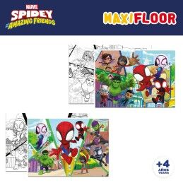 Spidey|Set de 4 Puzzles Spidey 35 x 1,5 x 25 cm 48 Peças (6 Unidades)