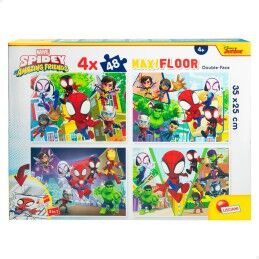 Spidey|Set de 4 Puzzles Spidey 35 x 1,5 x 25 cm 48 Peças (6 Unidades)