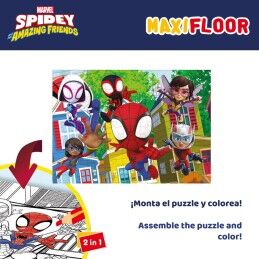 Spidey|Set de 4 Puzzles Spidey 35 x 1,5 x 25 cm 48 Peças (6 Unidades)