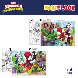 Spidey|Set de 4 Puzzles Spidey 35 x 1,5 x 25 cm 48 Peças (6 Unidades)