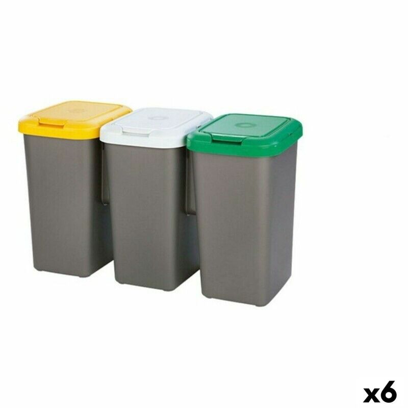 Tontarelli|Caixote de Lixo para Reciclagem Tontarelli 8105744A28E (6 Unidades) Tontarelli|Caixote de Lixo para Reciclagem Tontarelli 8105744A28E (6 Unidades)