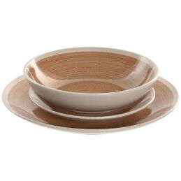 Home ESPRIT|Jogo de Bandejas Home ESPRIT Branco Natural Bambu Rotim 45 x 35 x 13 cm