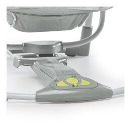 Ingenuity|Cadeira de baloiço Ingenuity Compact Swing - Hugs & Hoots Branco Cinzento