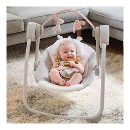 Ingenuity|Cadeira de baloiço Ingenuity Compact Swing - Flora Rosa Claro