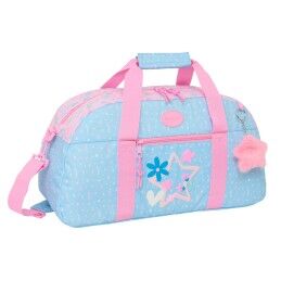 BlackFit8|Saco de Desporto BlackFit8 Smile Cor de Rosa Azul Claro 50 x 26 x 20 cm