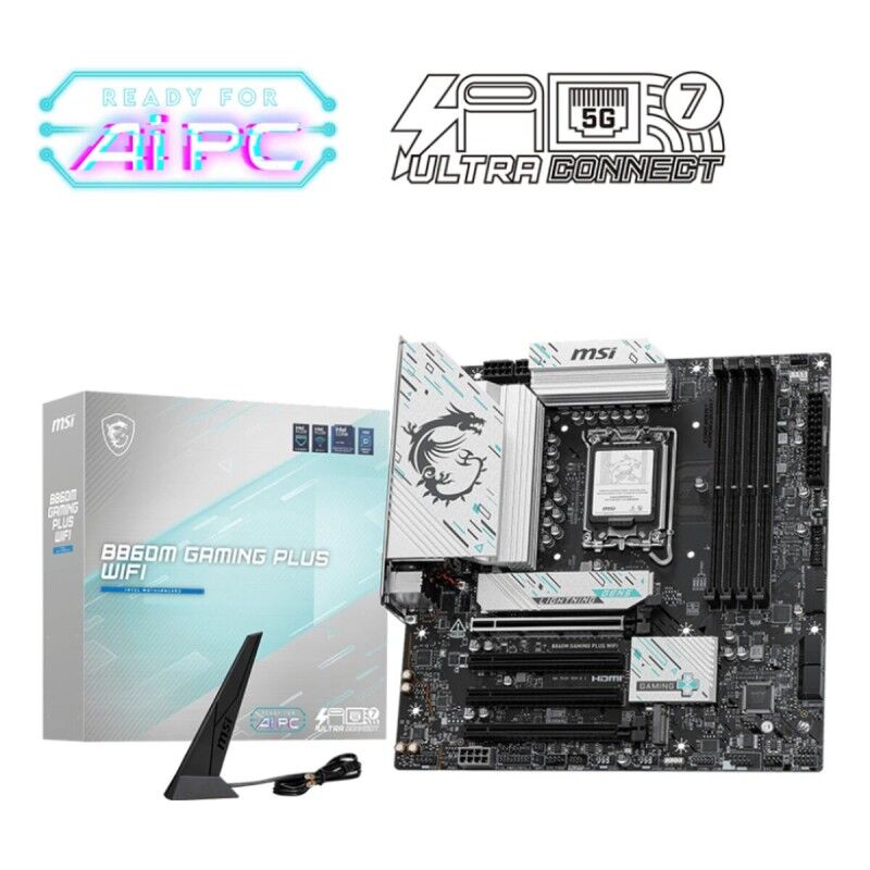 MSI|Placa Mãe MSI B860M GAMING PLUS WIFI AMD MSI|Placa Mãe MSI B860M GAMING PLUS WIFI AMD
