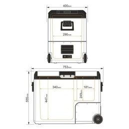 Yolco|Mini frigorifico Yolco TCX60 Preto Areia 60 W 14 L 60 L 46 L