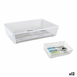 Quttin|Porta-guardanapos Quttin 17,5 x 17,5 x 9,5 cm (12 Unidades) Cromado