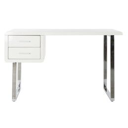 DKD Home Decor|Secretária DKD Home Decor Branco Prateado Metal Madeira MDF 120 x 55 x 76 cm