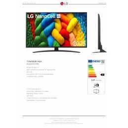 LG|Smart TV LG 75NANO81A6A 75" 4K Ultra HD HDR D-LED NanoCell