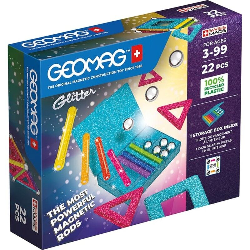 Geomag|Playset Geomag Glitter (22 Peças) Geomag|Playset Geomag Glitter (22 Peças)
